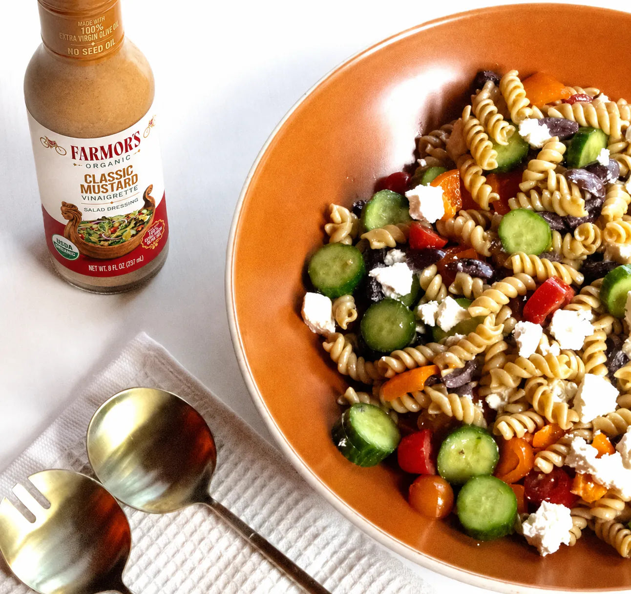 Kalamata Olive and Feta Pasta Salad