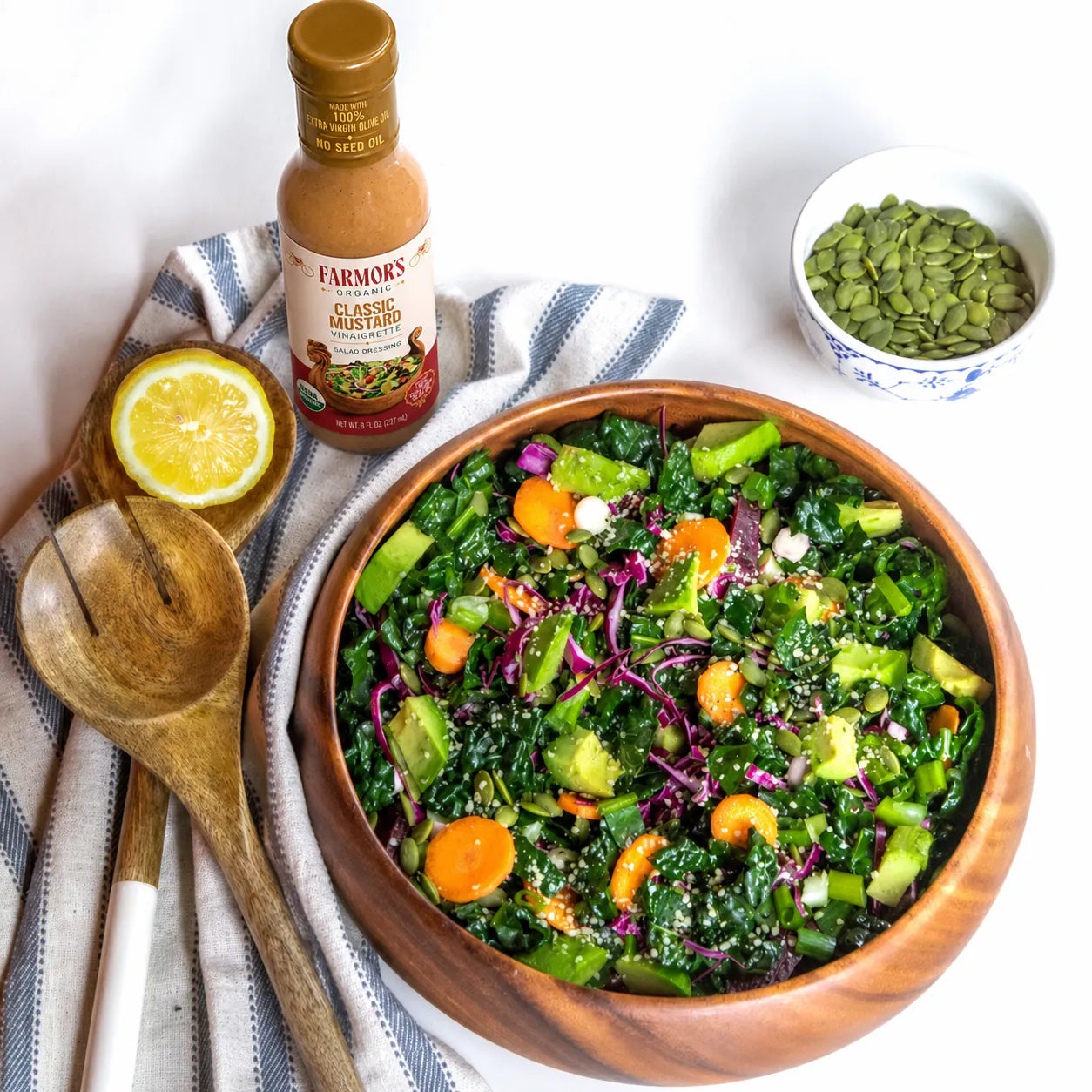 Kale and Red Cabbage