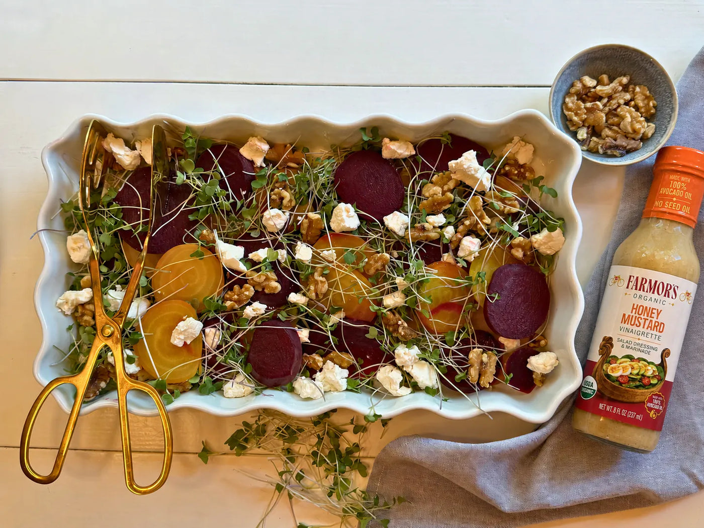 Beet and Kale Microgreens Salad
